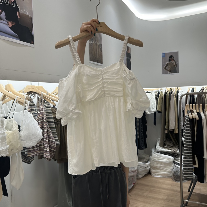 FLIPAR東大門㊣實拍女士新品25春夏熱賣休閑人氣襯衫蕾絲衫FLIPAR襯衫/蕾絲衫