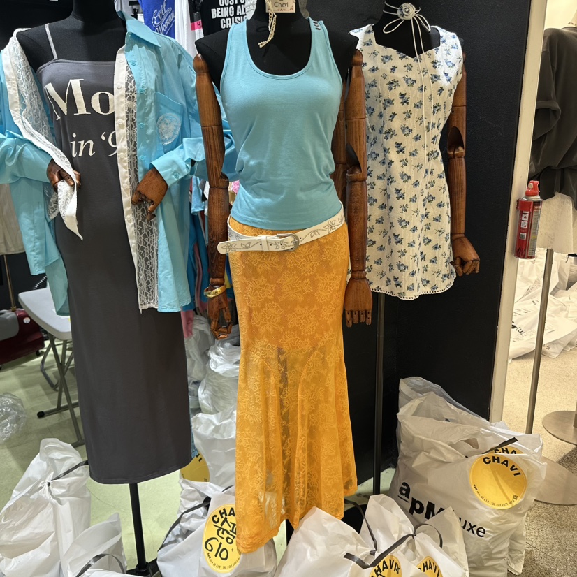 CHAVI東大門㊣直郵女裝新品真品時尚25春夏職業熱賣休閑長裙CHAVI長裙