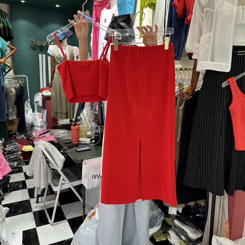 3COLOR韓國直郵㊣女士新款推薦套裝毛圈布Three color套裝