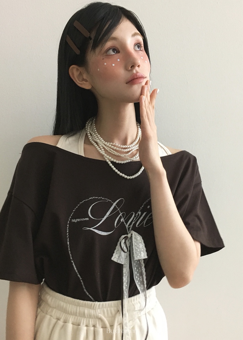BY CHAPTER東大門㊣代購女裝新款真品時尚職業推薦T恤可愛的ChapterT恤圖色2