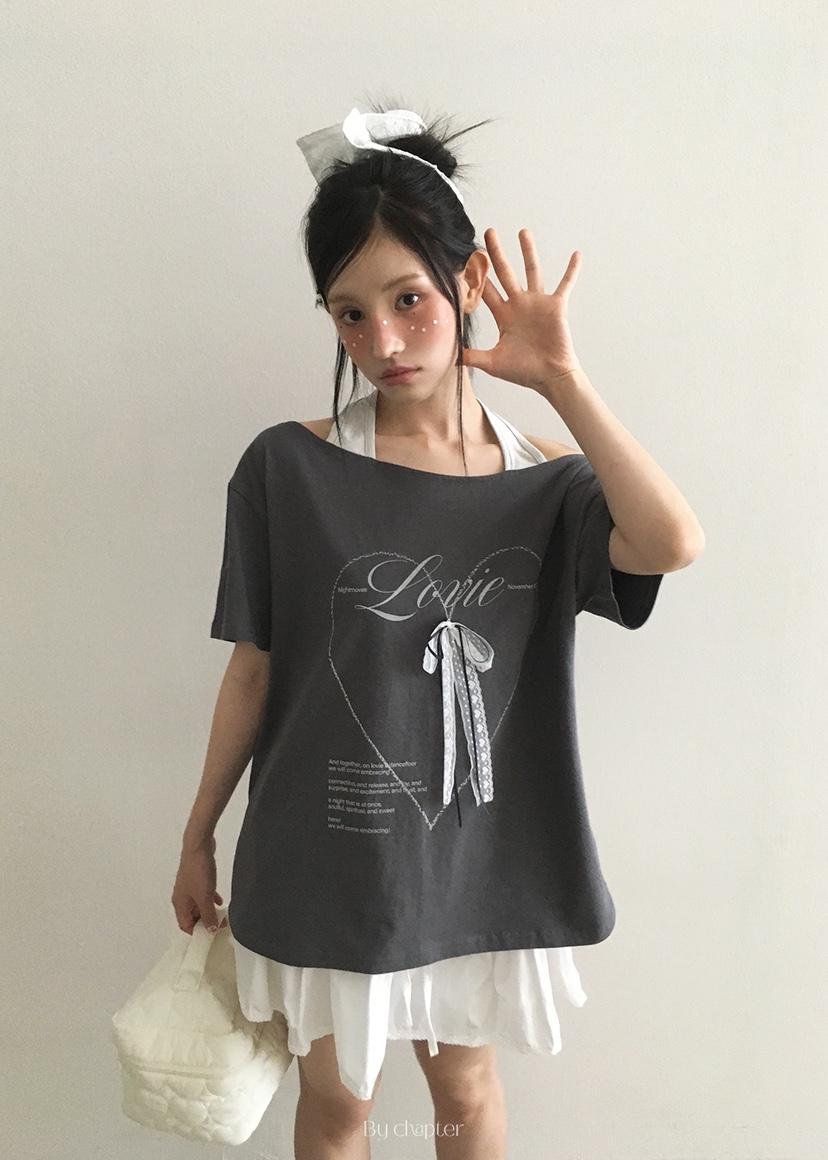 BY CHAPTER東大門㊣代購女裝新款真品時尚職業推薦T恤可愛的ChapterT恤圖色3