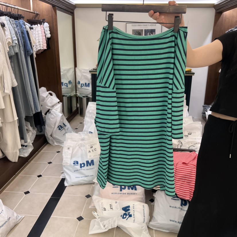 VIRKIN韓國代購㊣女裝新款時尚職業熱賣推薦25春夏真品人氣T恤VIRKINT恤圖色3