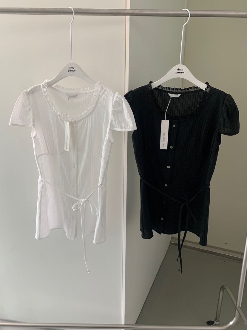 SHOP POSTER東大門㊣實拍女裝新款休閑人氣熱賣襯衫蕾絲衫SHOP_POSTER襯衫/蕾絲衫