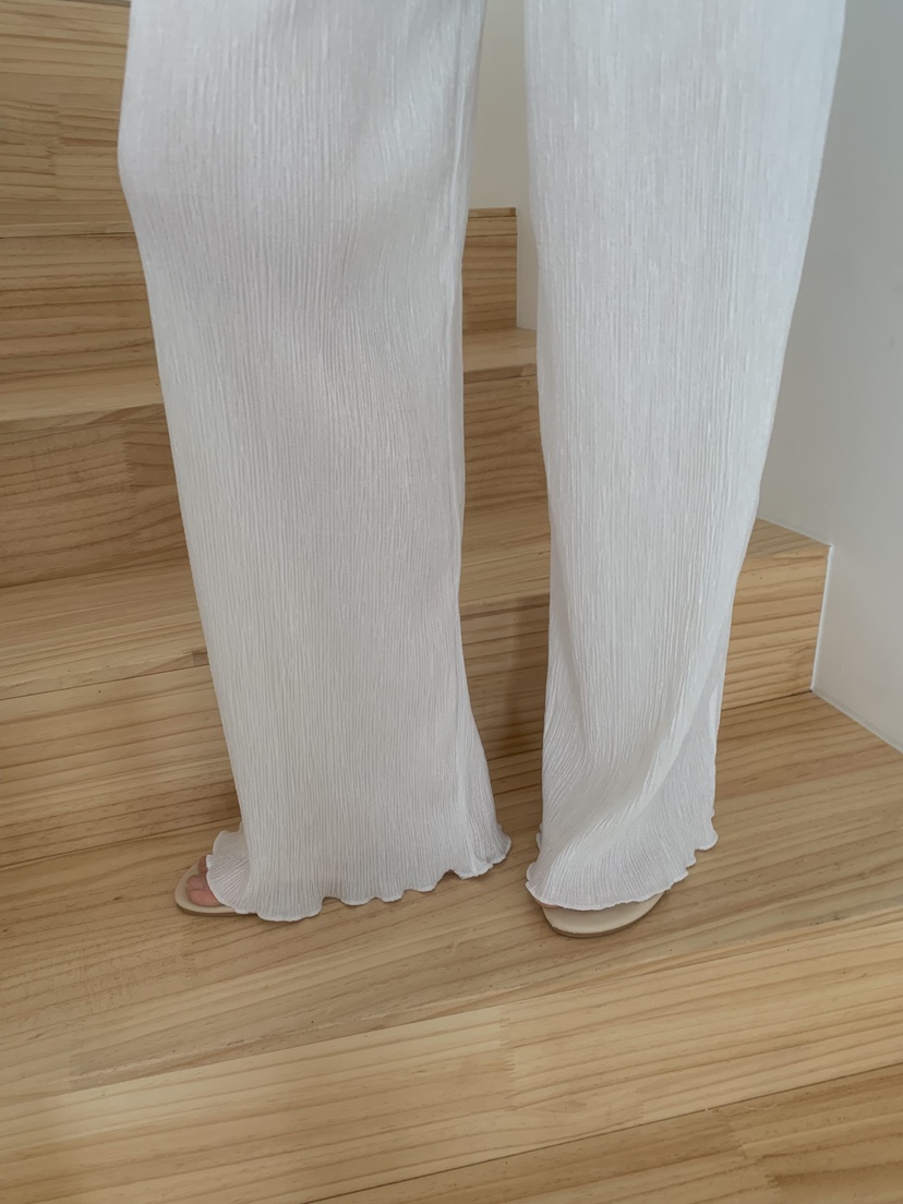 SHOP POSTER韓國代購㊣女士新品推薦熱賣真品時尚休閑褲褶皺SHOP_POSTER休閑褲