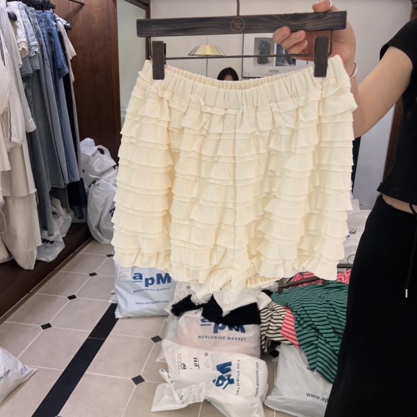 VIRKIN韓國代購㊣女裝新品職業休閑時尚推薦真品25春夏短褲VIRKIN短褲圖色1