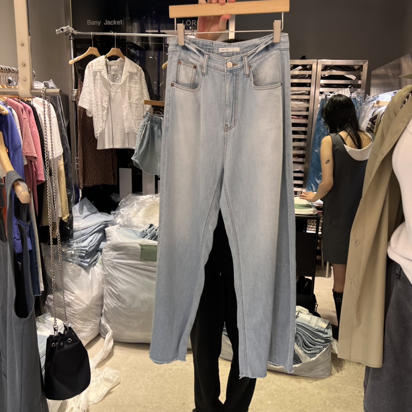 BANY ANCO韓國代購㊣女裝新品休閑職業真品熱賣時尚牛仔褲BANY ANCO牛仔褲