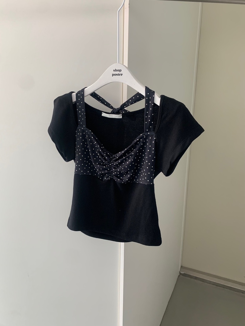 SHOP POSTER東大門㊣代購女士新品推薦休閑25春夏職業熱賣T恤SHOP_POSTERT恤圖色2