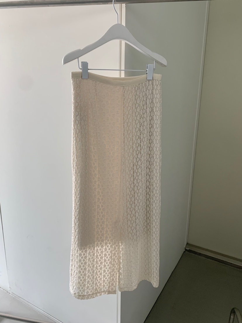 SHOP POSTER東大門㊣直郵女士新款熱賣職業時尚長裙花朵蕾絲SHOP_POSTER長裙