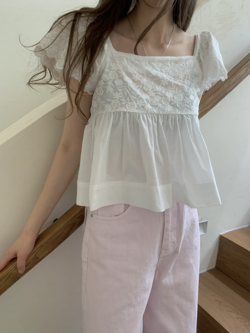 SHOP POSTER東大門㊣實拍女士新款時尚真品人氣襯衫蕾絲衫SHOP_POSTER襯衫/蕾絲衫
