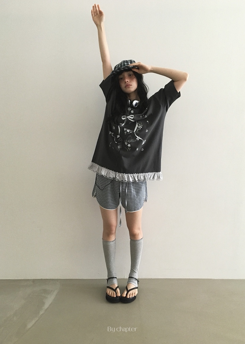 BY CHAPTER韓國代購㊣女士新品人氣時尚熱賣休閑職業真品T恤ChapterT恤