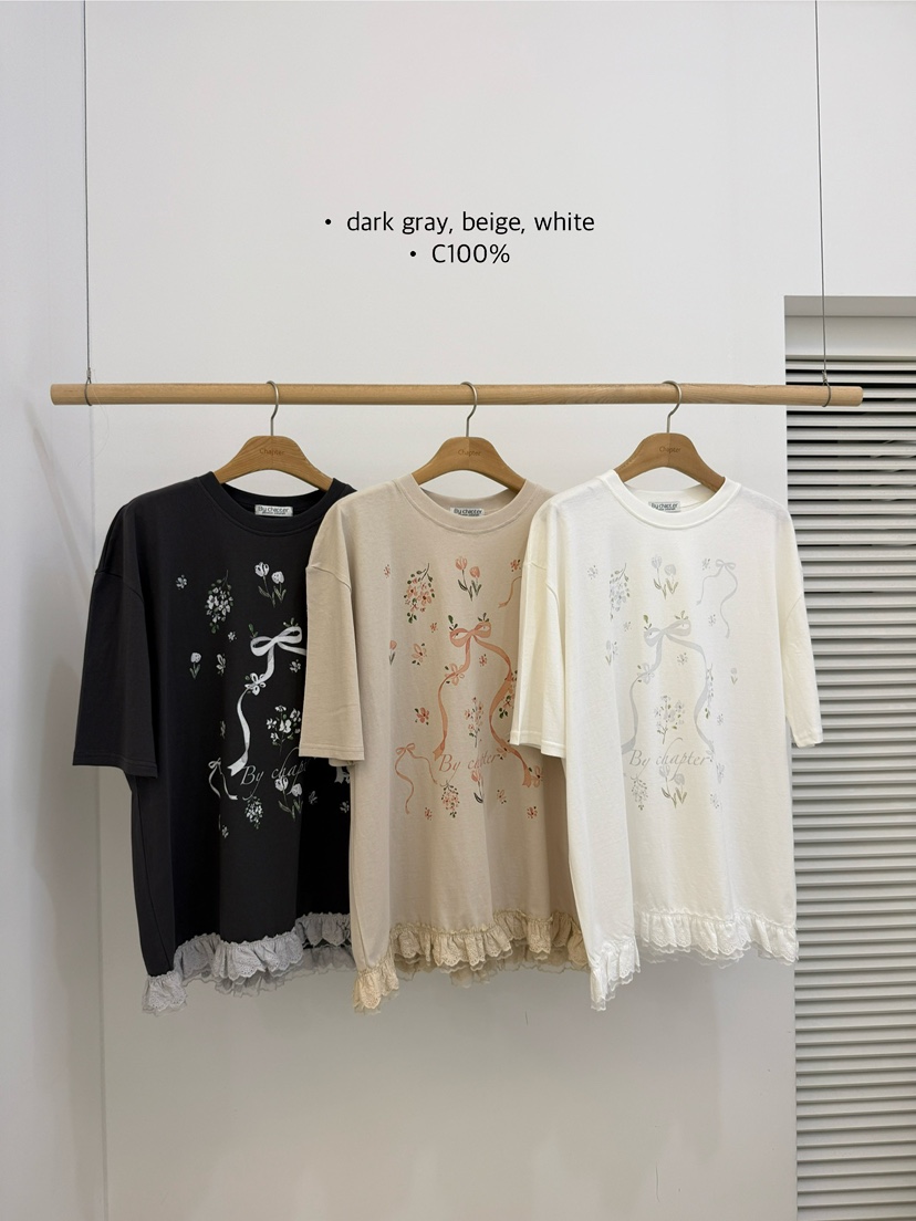 BY CHAPTER韓國代購㊣女士新品人氣時尚熱賣休閑職業真品T恤ChapterT恤圖色2左二色