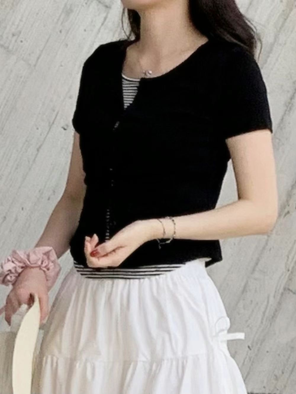 POMNANA韓國直郵㊣女士新款真品人氣休閑推薦時尚25春夏針織衫POMNANA針織衫