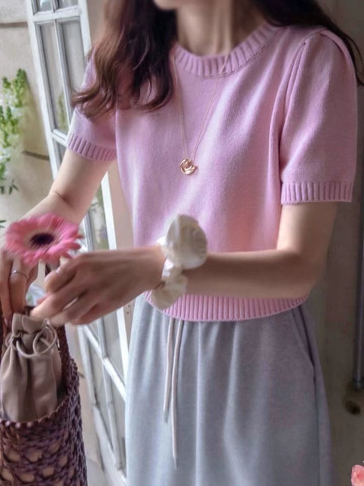 MARID東大門㊣實拍女裝新款休閑推薦時尚熱賣真品針織衫褶皺MARID針織衫