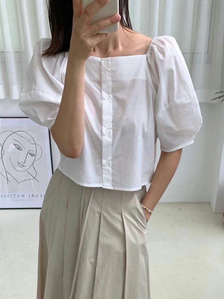 MARID東大門㊣直郵女裝新款熱賣人氣推薦職業休閑襯衫蕾絲衫MARID襯衫/蕾絲衫
