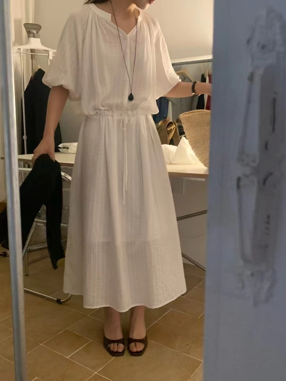 FEVER東大門㊣代購女士新品25春夏真品休閑時尚熱賣人氣連衣裙FEVER連衣裙