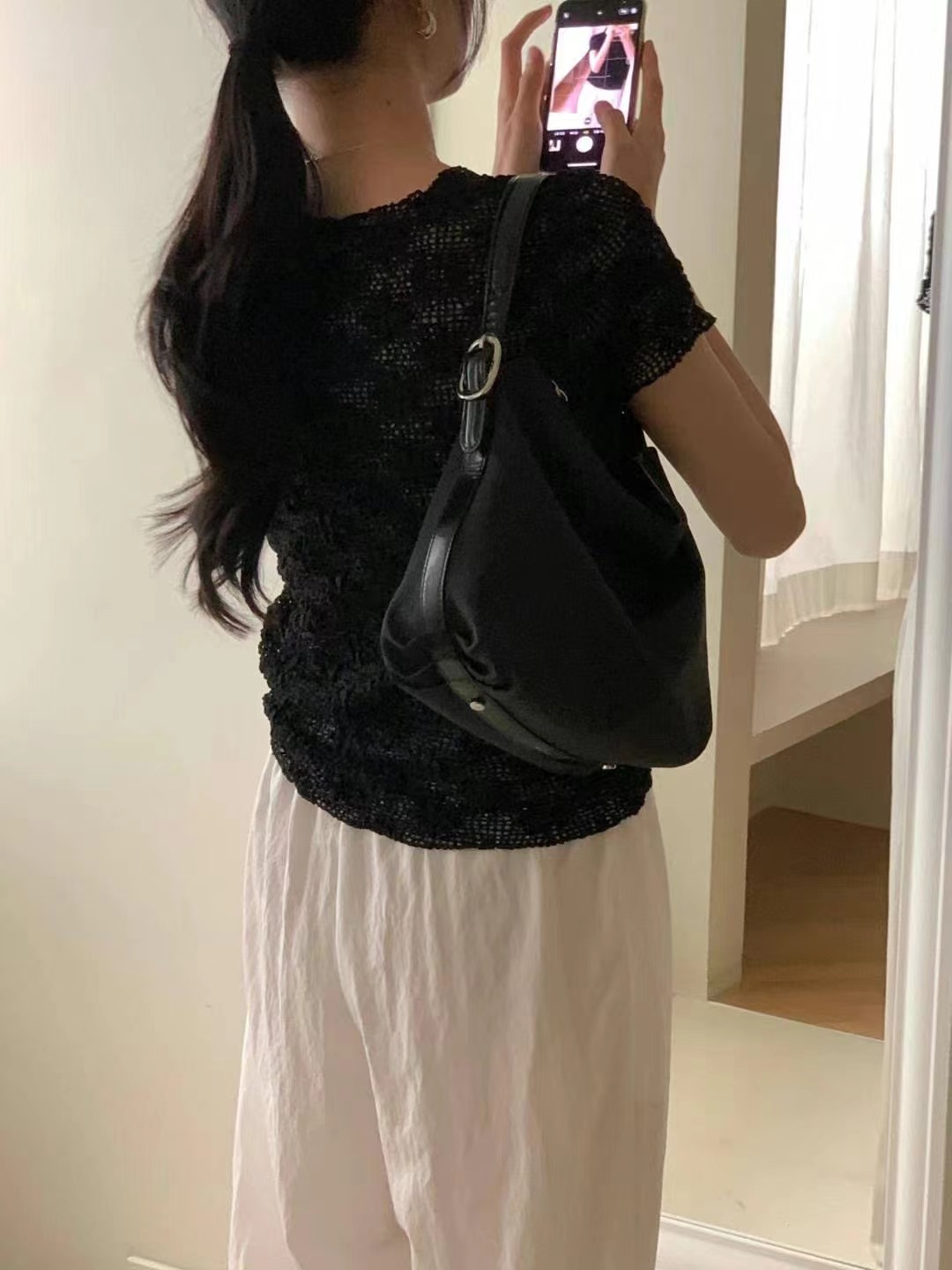 INOUF東大門㊣實拍女士新品休閑熱賣職業真品人氣時尚25春夏T恤INOUF/FLUTTERT恤