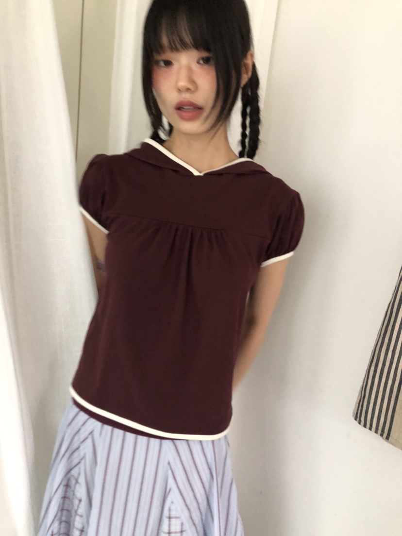 FLASH韓國直郵㊣女士新品人氣熱賣推薦25春夏時尚T恤連帽衫FLASHT恤