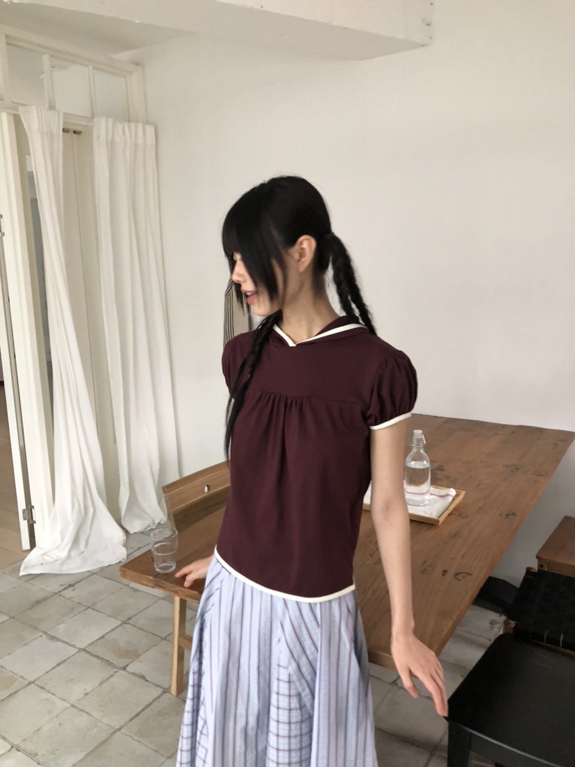 FLASH韓國直郵㊣女士新品人氣熱賣推薦25春夏時尚T恤連帽衫FLASHT恤