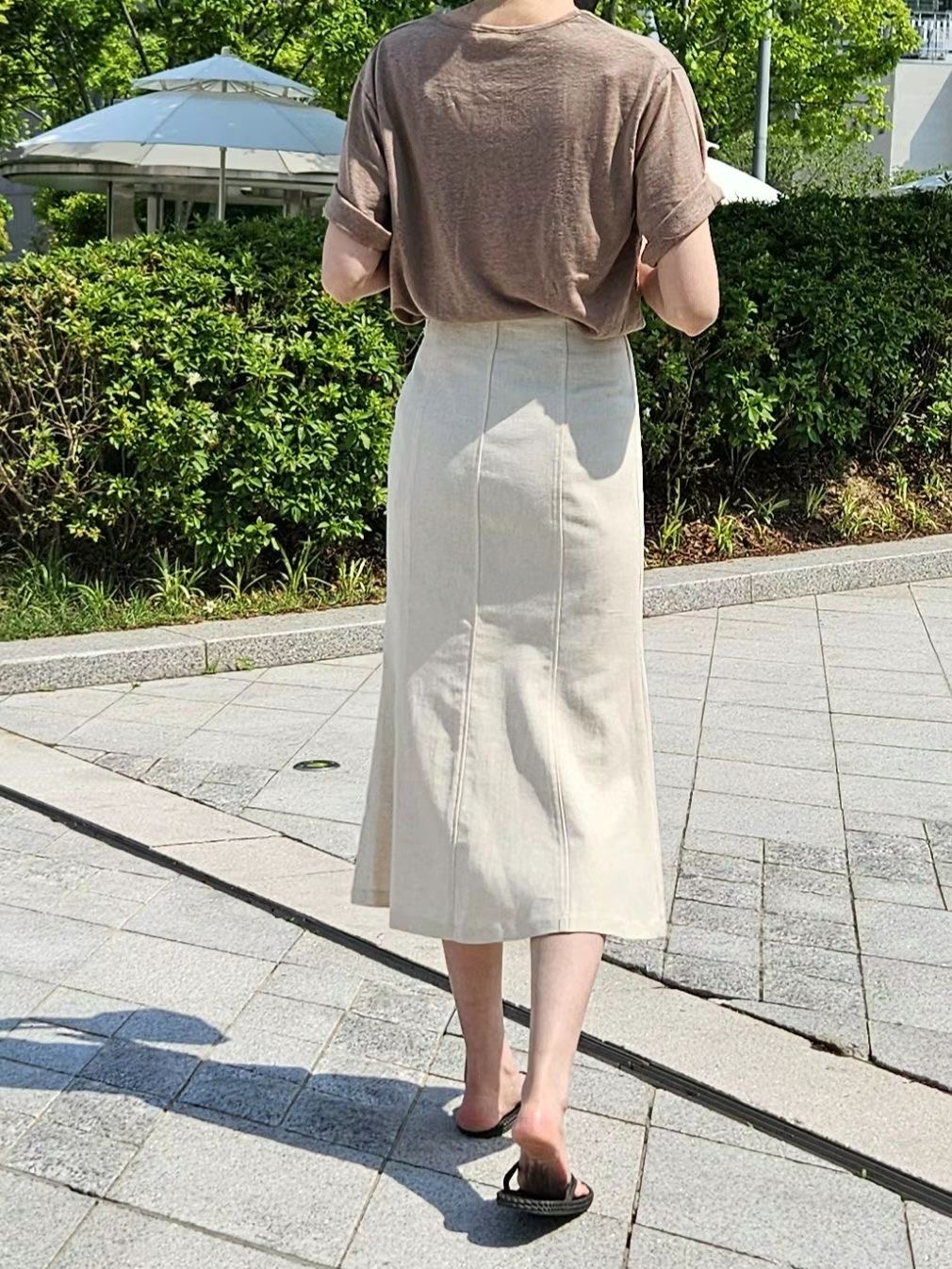 MARID韓國代購㊣女裝新款25春夏休閑推薦時尚職業熱賣真品長裙MARID長裙