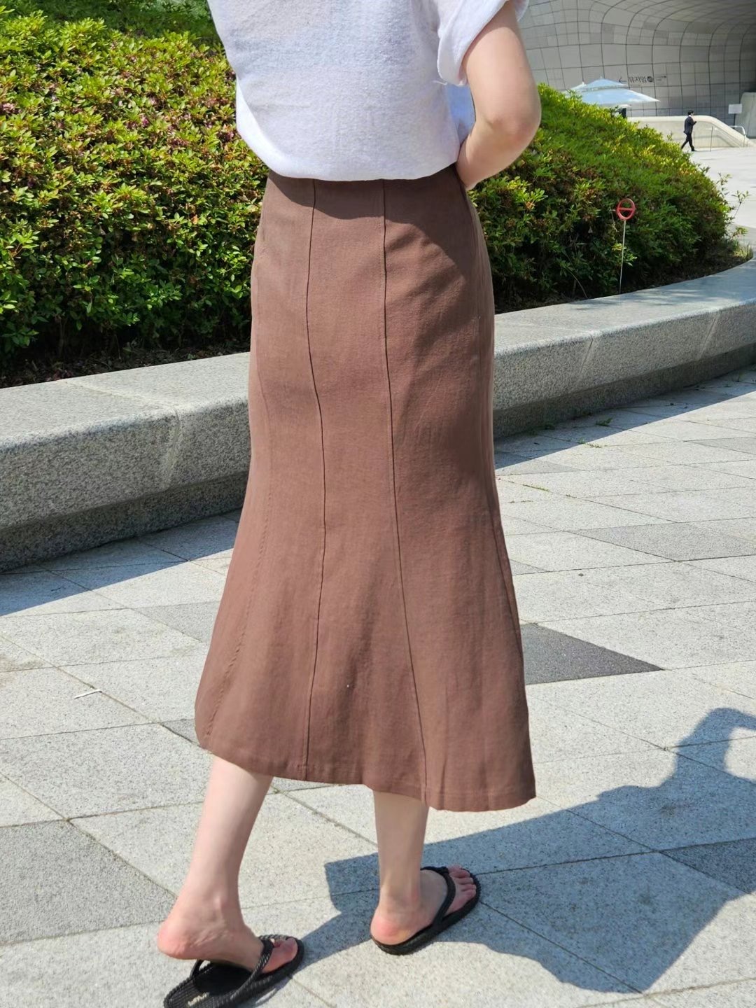 MARID韓國代購㊣女裝新款25春夏休閑推薦時尚職業熱賣真品長裙MARID長裙