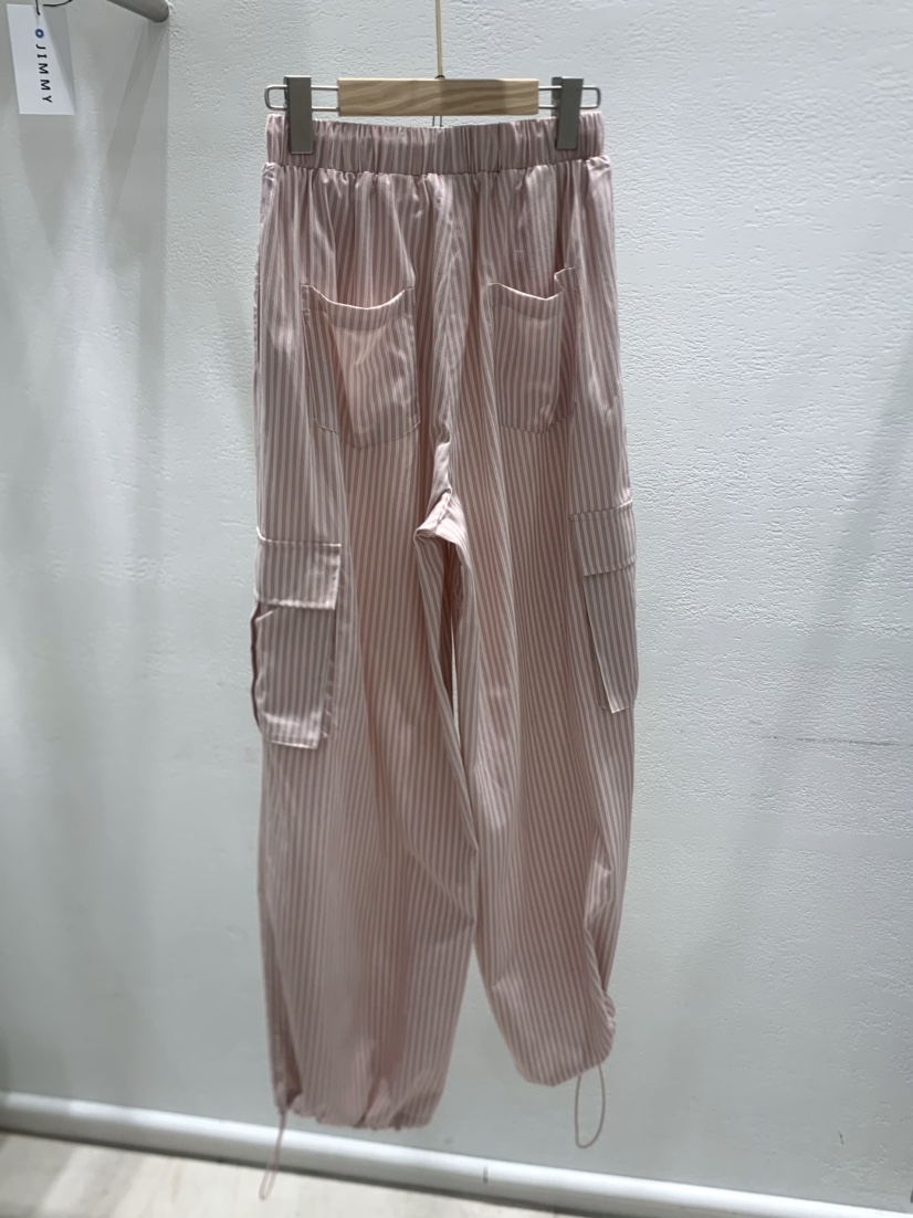 JIMMY東大門㊣直郵女裝新品25春夏熱賣休閑人氣職業休閑褲條紋JIMMY/REMAKE休閑褲
