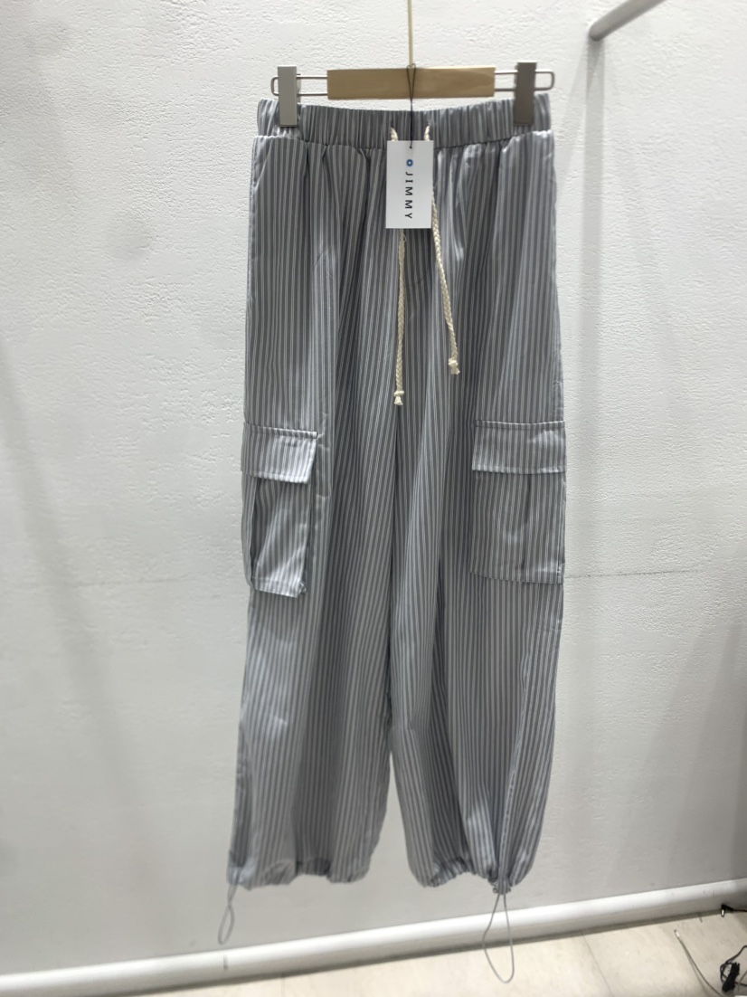 JIMMY東大門㊣直郵女裝新品25春夏熱賣休閑人氣職業休閑褲條紋JIMMY/REMAKE休閑褲