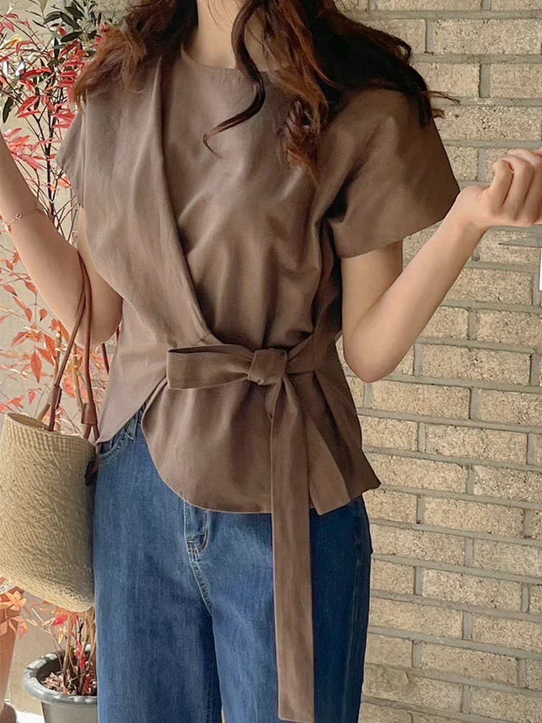 MARID東大門㊣代購女士新品25春夏職業熱賣真品人氣襯衫蕾絲衫MARID襯衫/蕾絲衫圖色2