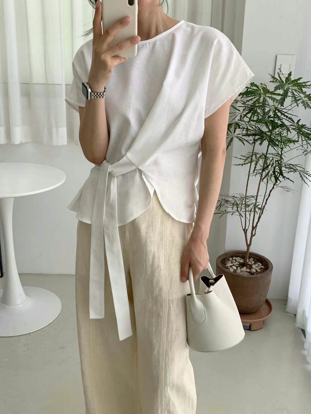MARID東大門㊣代購女士新品25春夏職業熱賣真品人氣襯衫蕾絲衫MARID襯衫/蕾絲衫圖色3
