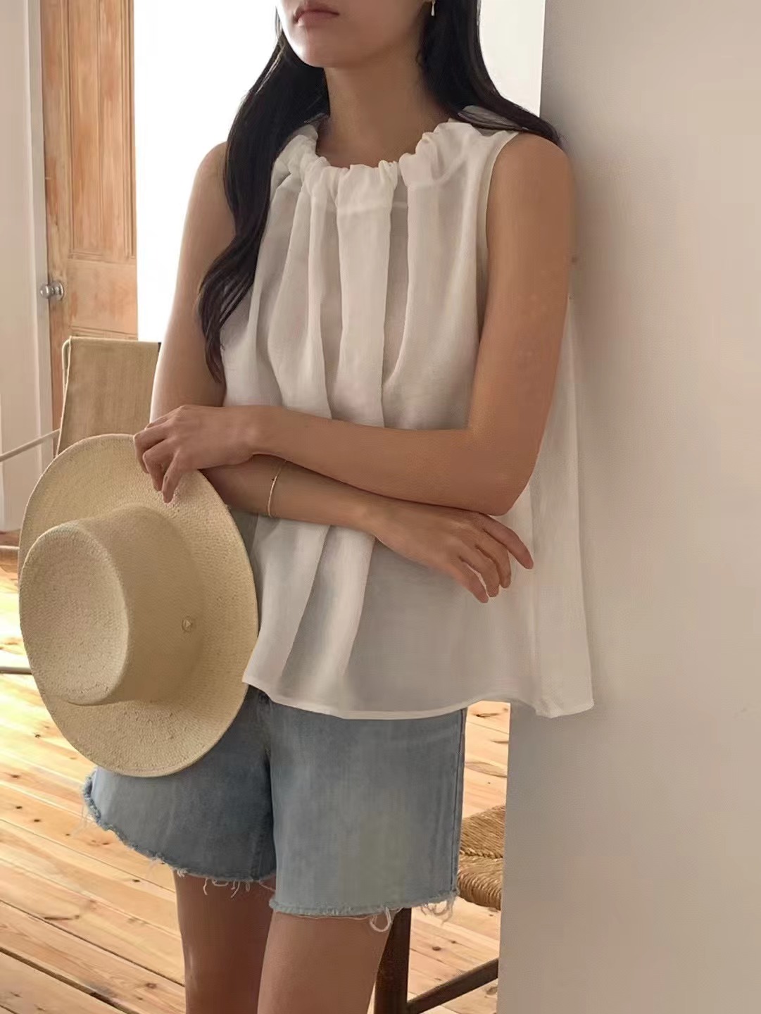 OBOE韓國直郵㊣女裝新款休閑真品人氣25春夏熱賣職業吊帶背心OBOE吊帶/背心圖色2