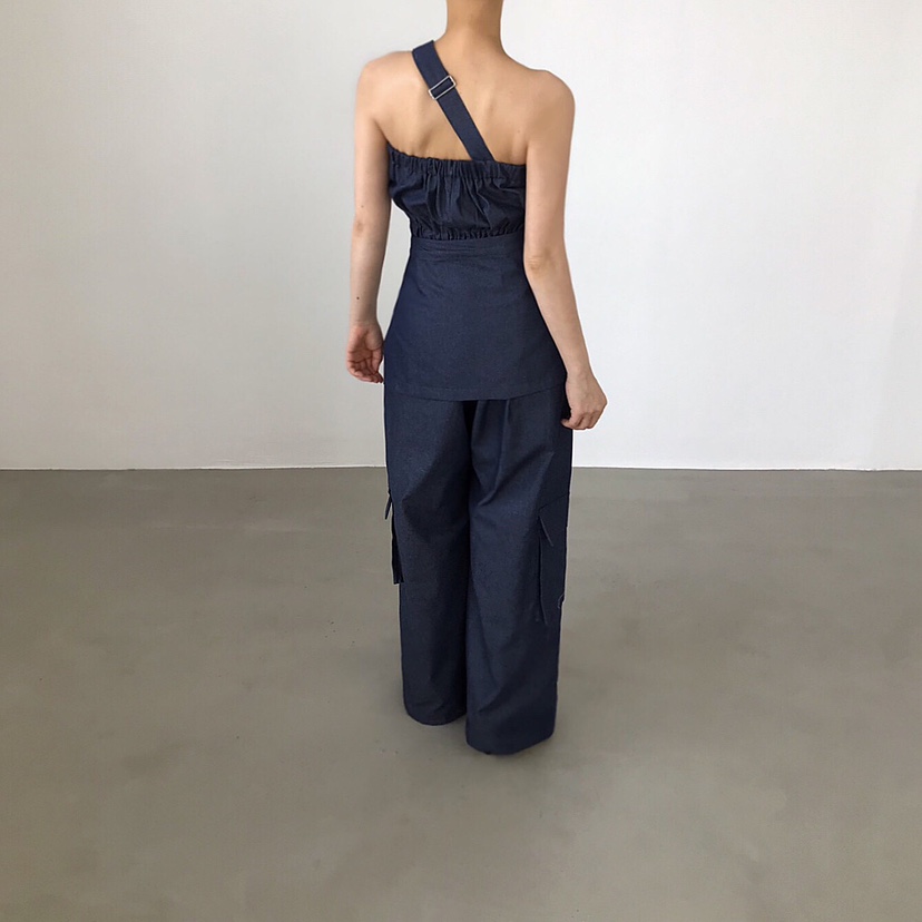 2TWO MOON東大門㊣實拍女裝新品休閑25春夏人氣熱賣背帶褲2TWO MOON背帶褲