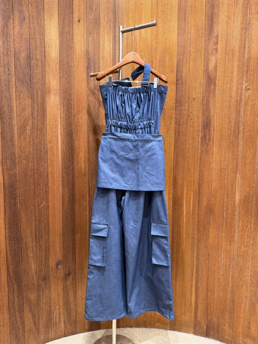 2TWO MOON東大門㊣實拍女裝新品休閑25春夏人氣熱賣背帶褲2TWO MOON背帶褲