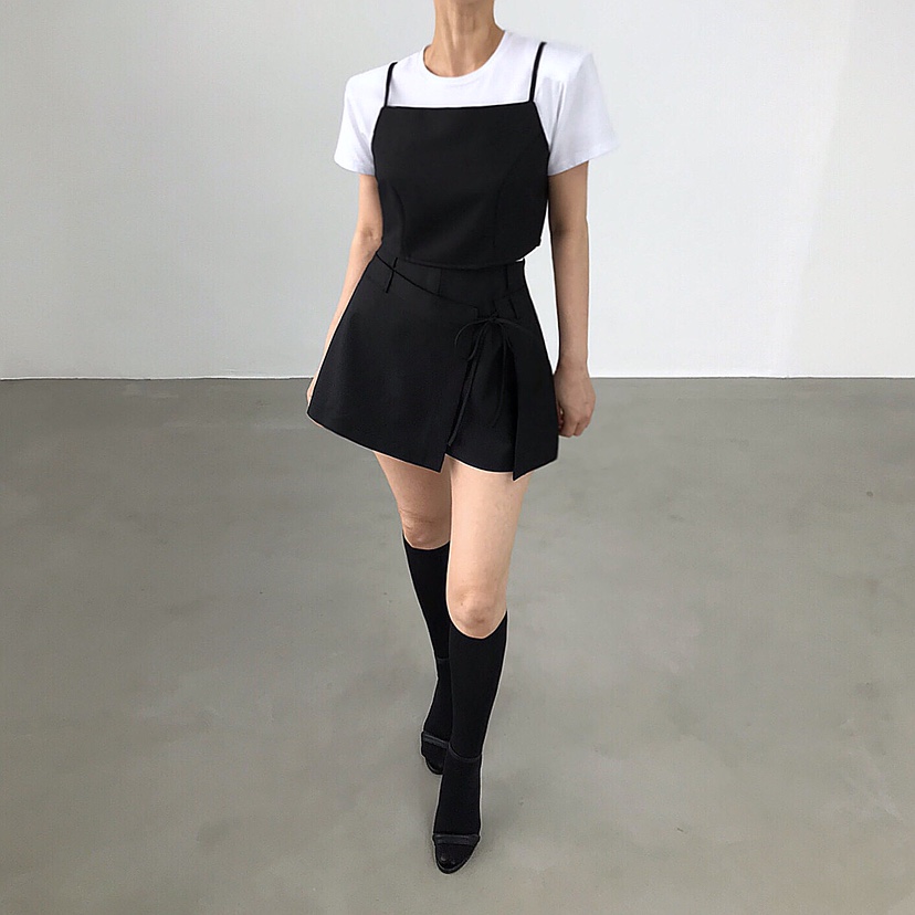 2TWO MOON東大門㊣實拍女裝新品時尚人氣25春夏推薦吊帶背心2TWO MOON吊帶/背心