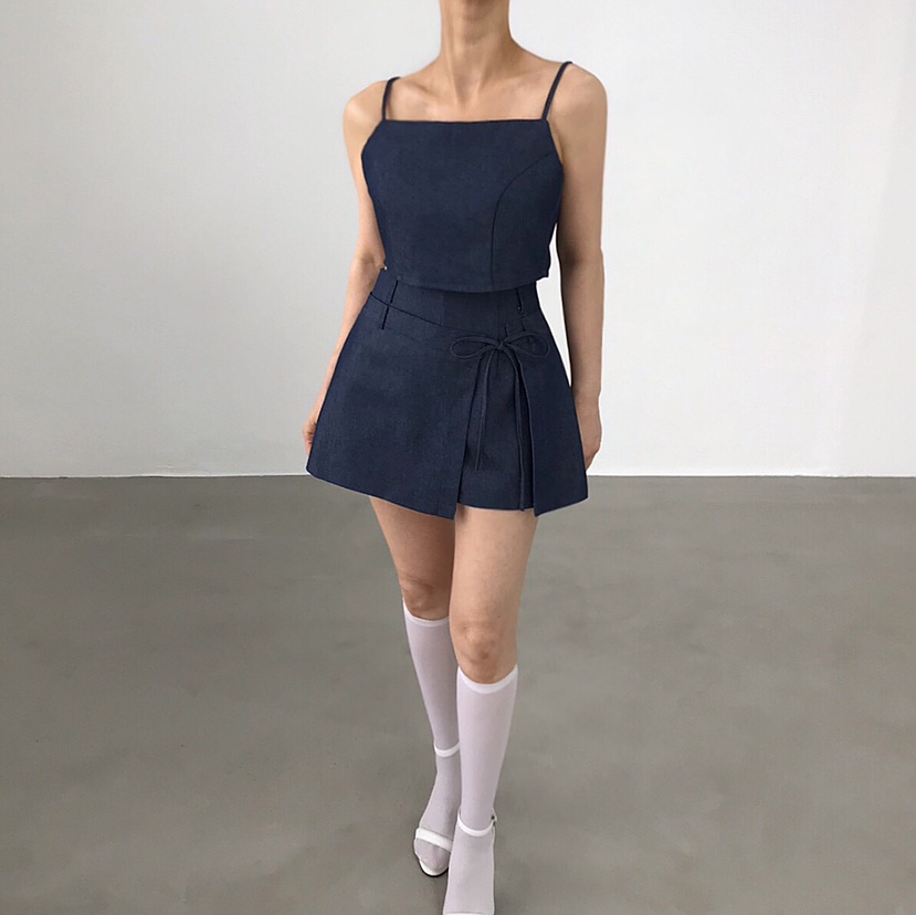 2TWO MOON東大門㊣實拍女裝新品時尚人氣25春夏推薦吊帶背心2TWO MOON吊帶/背心