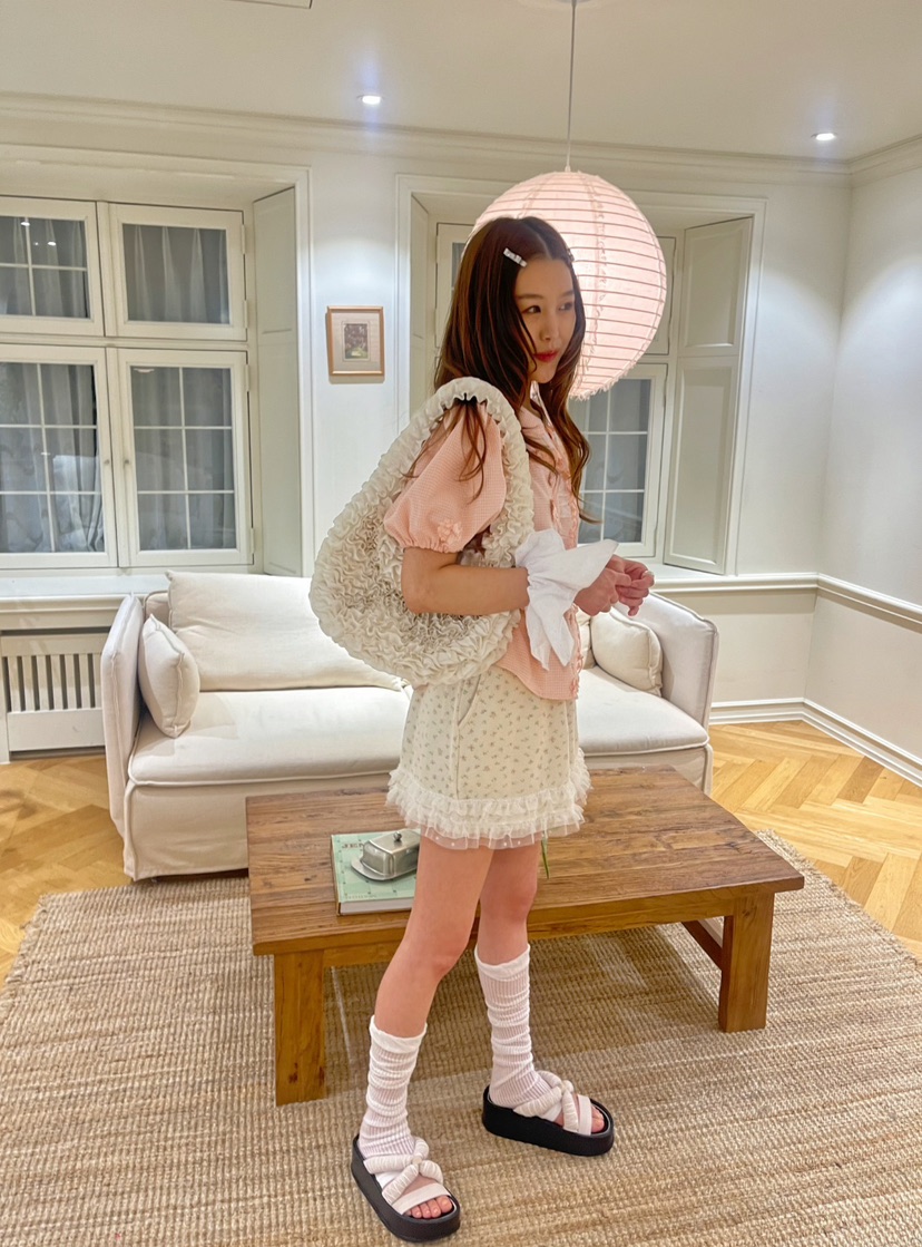 BOUTIQUE-L韓國直郵㊣女裝新款休閑時尚職業25春夏襯衫蕾絲衫BOUTIQUE-L襯衫/蕾絲衫