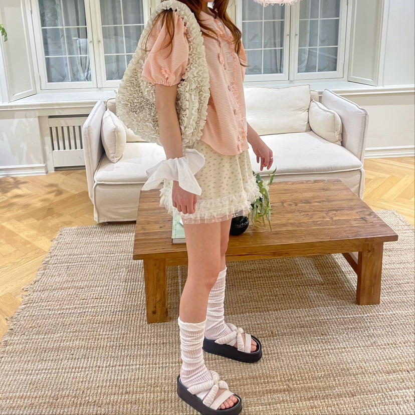 BOUTIQUE-L韓國直郵㊣女裝新款休閑時尚職業25春夏襯衫蕾絲衫BOUTIQUE-L襯衫/蕾絲衫
