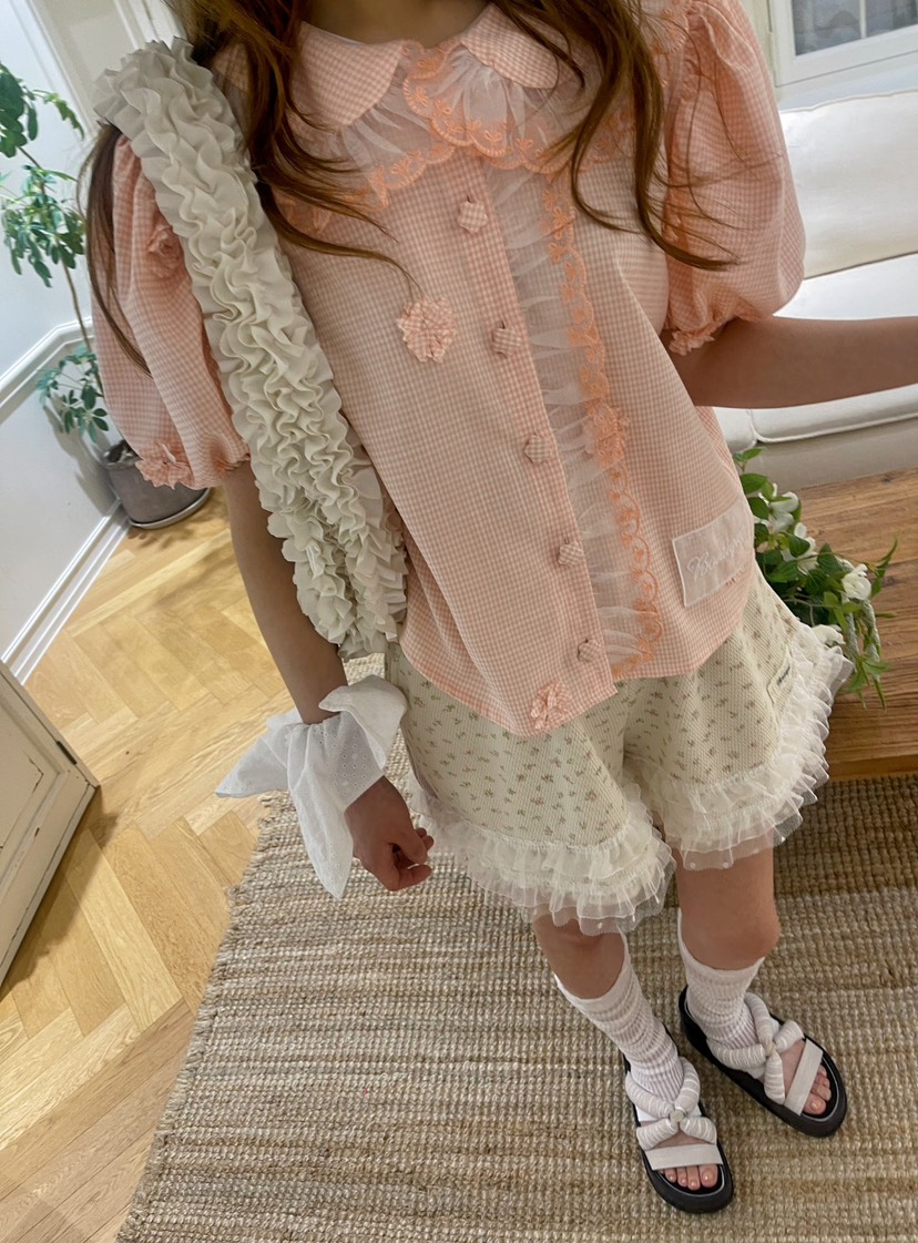 BOUTIQUE-L韓國直郵㊣女裝新款休閑時尚職業25春夏襯衫蕾絲衫BOUTIQUE-L襯衫/蕾絲衫