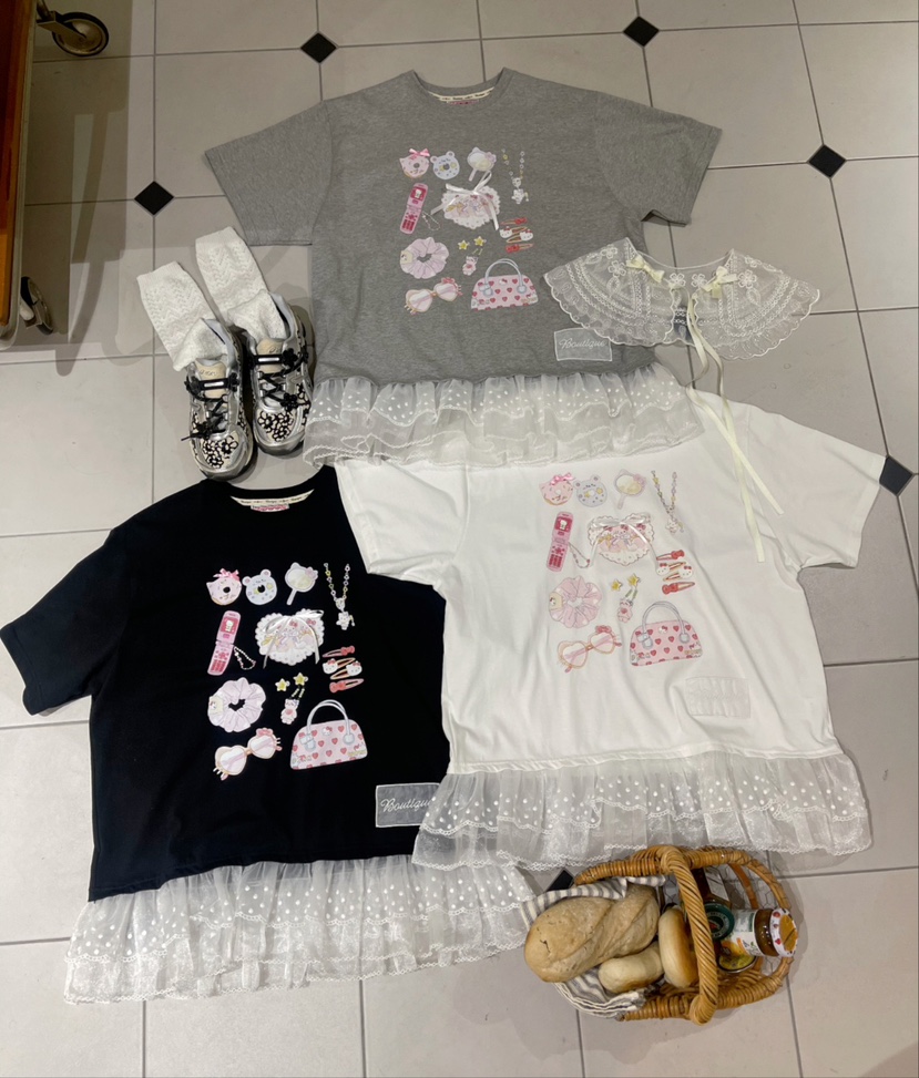BOUTIQUE-L東大門㊣代購女士新款人氣真品25春夏職業休閑T恤BOUTIQUE-LT恤