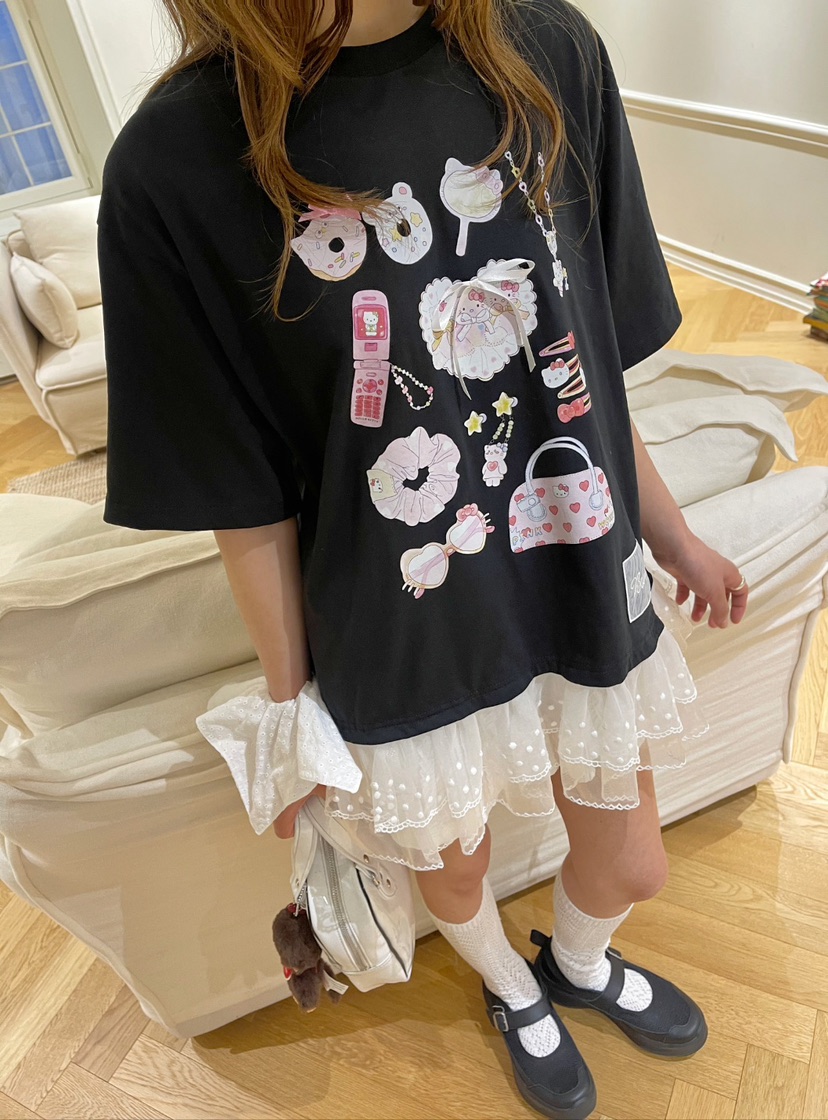 BOUTIQUE-L東大門㊣代購女士新款人氣真品25春夏職業休閑T恤BOUTIQUE-LT恤
