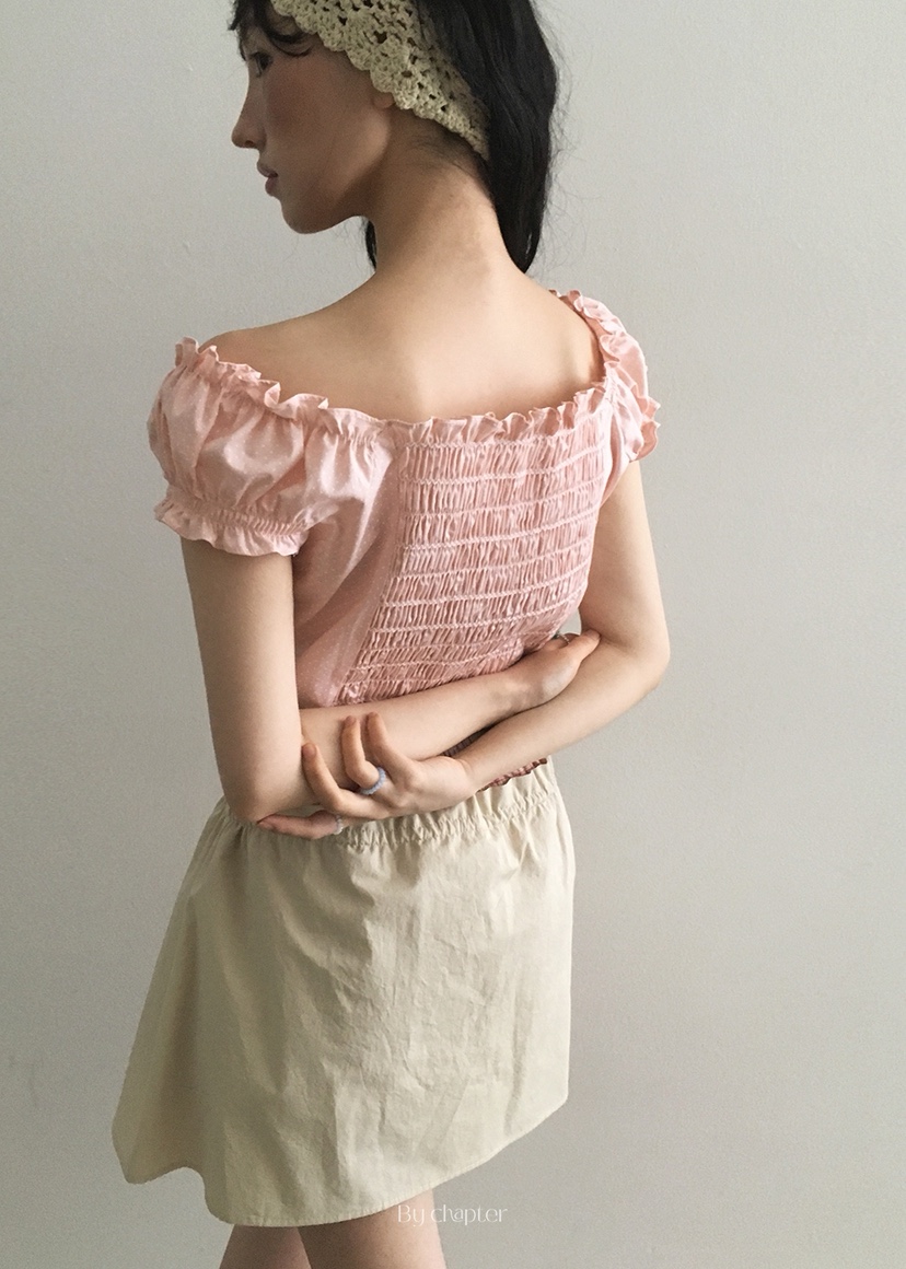 BY CHAPTER韓國代購㊣女裝新款推薦職業人氣襯衫蕾絲衫條紋Chapter襯衫/蕾絲衫