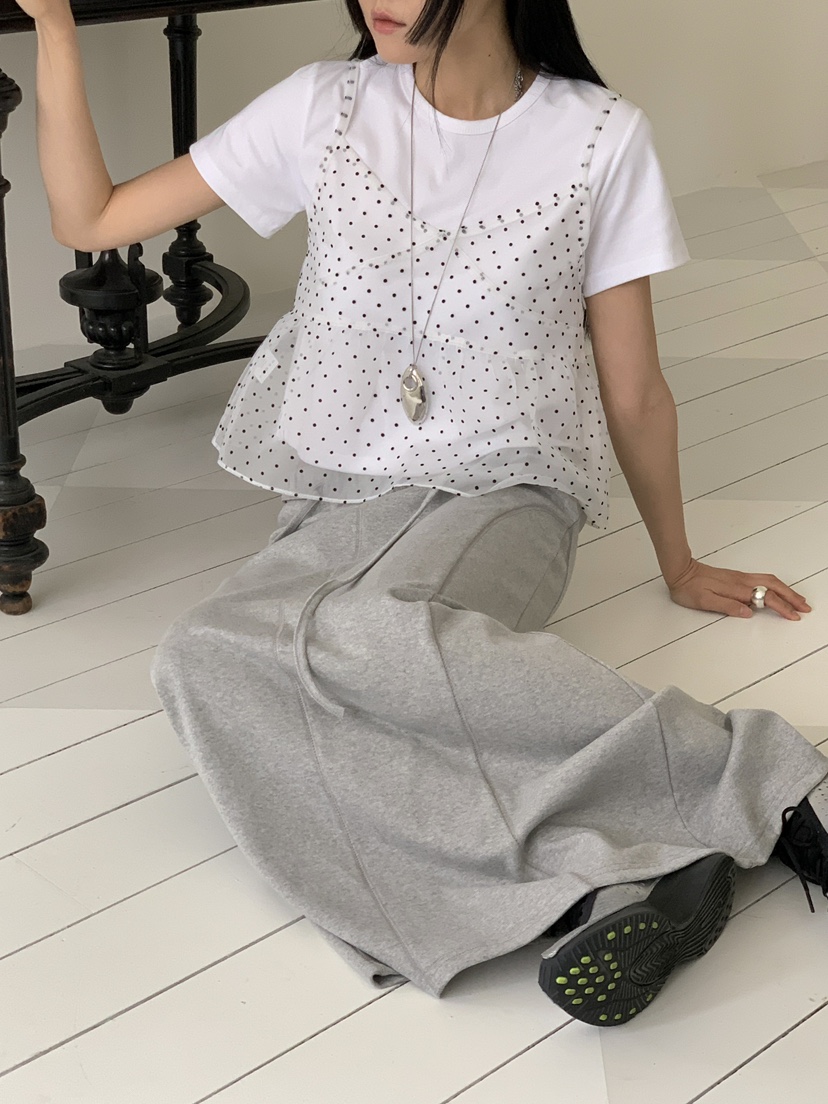 BOOMBINE韓國代購㊣女士新款推薦人氣職業休閑真品長裙含腰繩BOOMBINE長裙