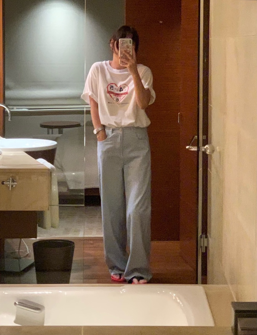 COURGETTE東大門㊣實拍女士新款推薦25春夏休閑時尚職業休閑褲COURGETTE休閑褲