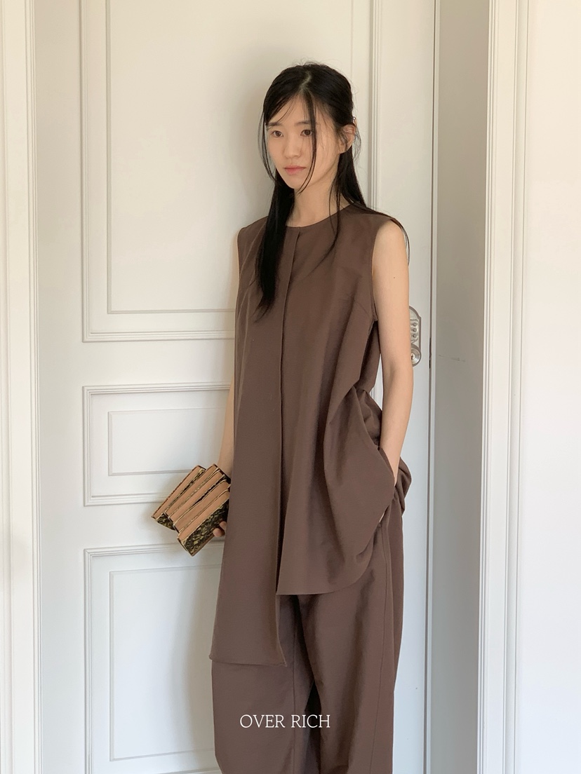 OVER RICH韓國代購㊣女裝新款推薦時尚真品職業休閑連衣裙OVER RICH連衣裙