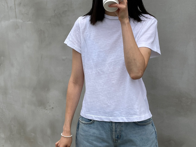 WATER東大門㊣代購女裝新品職業推薦25春夏人氣熱賣時尚T恤WATER/RIVERT恤