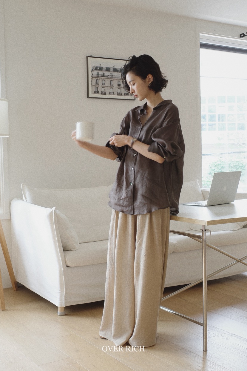 OVER RICH東大門㊣代購女士新品人氣推薦職業休閑時尚褲子OVER RICH褲子