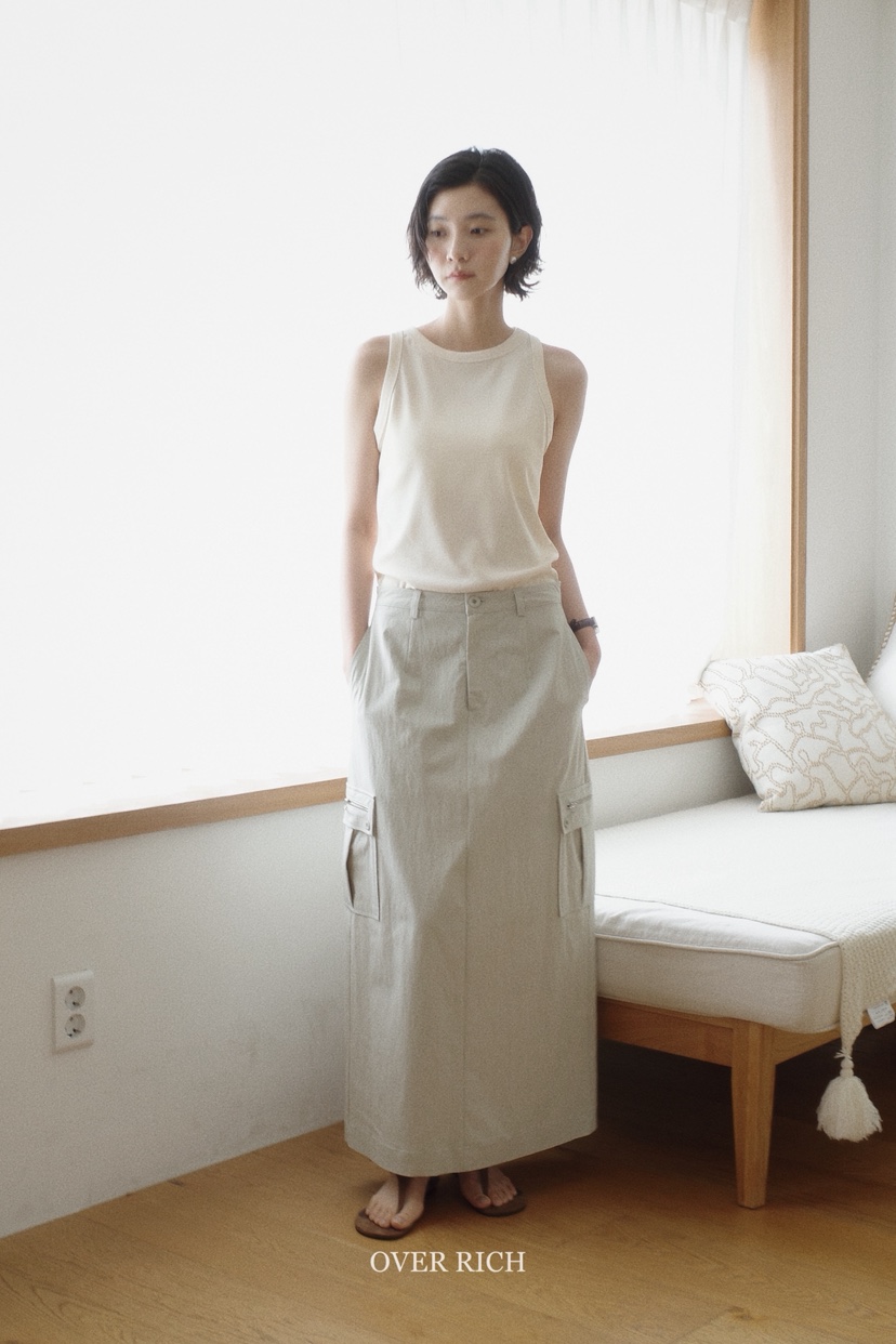 OVER RICH韓國代購㊣女裝新款真品人氣職業推薦休閑時尚長裙OVER RICH長裙