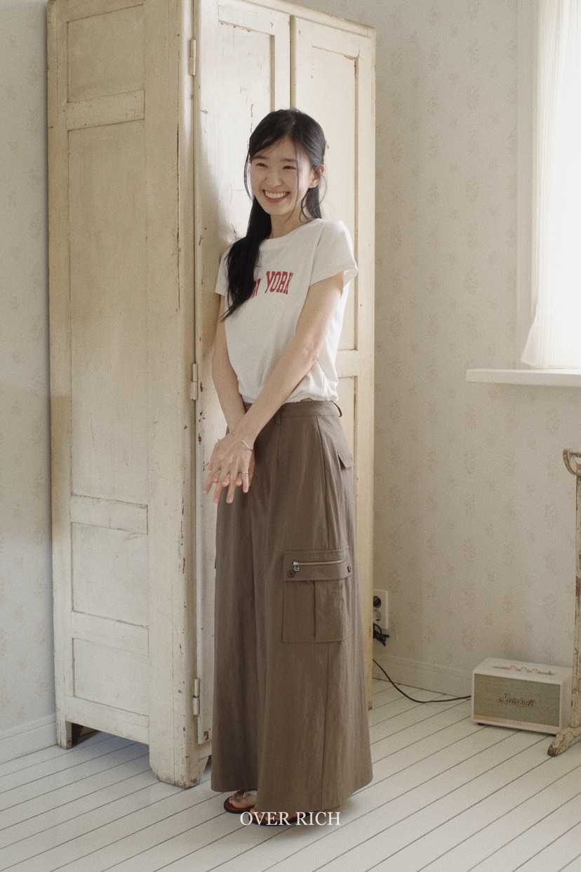 OVER RICH韓國代購㊣女裝新款真品人氣職業推薦休閑時尚長裙OVER RICH長裙
