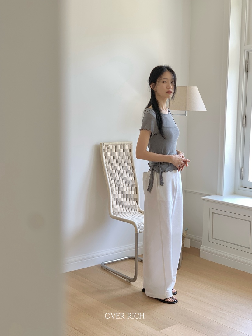 OVER RICH東大門㊣代購女士新品人氣休閑25春夏真品休閑褲OVER RICH休閑褲