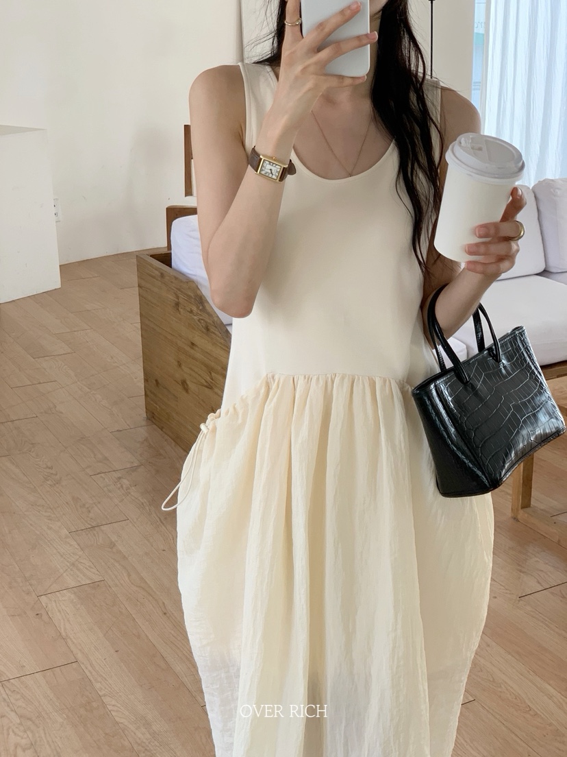 OVER RICH東大門㊣實拍女士新品25春夏時尚真品人氣連衣裙OVER RICH連衣裙