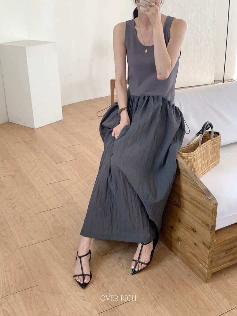 OVER RICH東大門㊣實拍女士新品25春夏時尚真品人氣連衣裙OVER RICH連衣裙