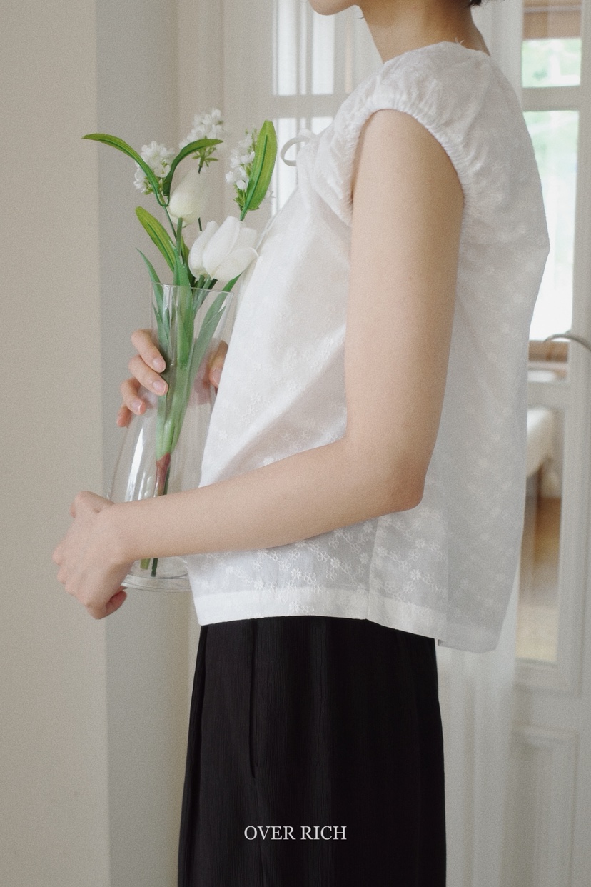 OVER RICH東大門㊣代購女裝新品25春夏熱賣時尚襯衫蕾絲衫OVER RICH襯衫/蕾絲衫